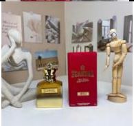 Luxurious Gold & Red Designer Perfume with Elegant Packaging