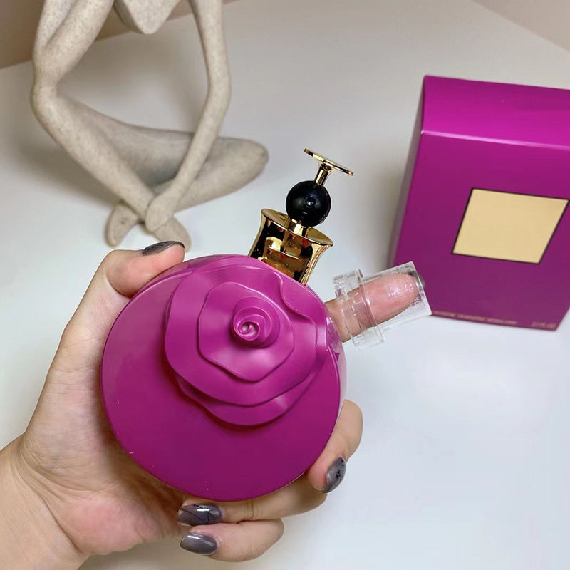 Luxury Brands Pink Rose EDP 100ML Fragrance for Women Original Taste Good Smell Long Lasting Body Mist High End Quality Perfume