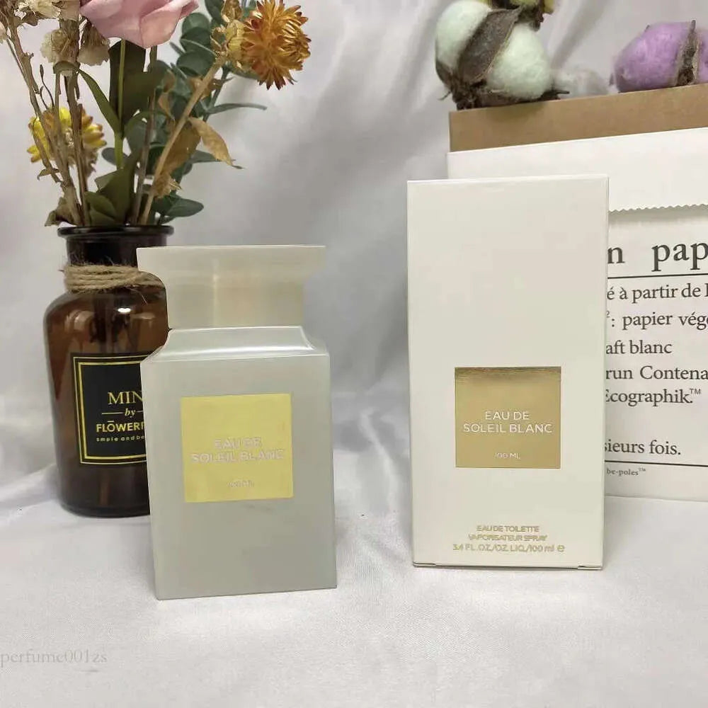 Unisex Soleil Blanc Perfume, 100ml Eau De Toilette, Long-Lasting Fragrance, Natural Spray Deodorant for Men & Women (21fe 95d8)