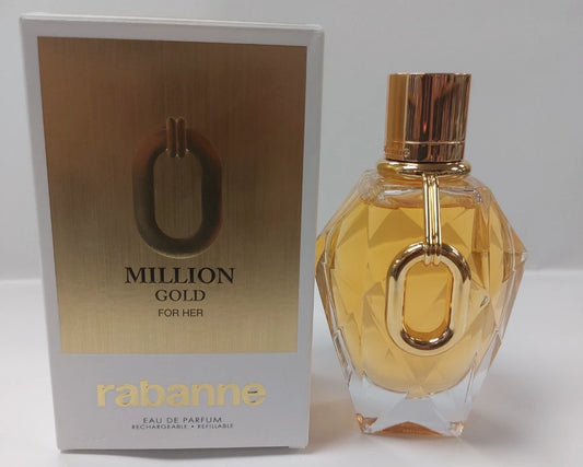 Paco Rabanne Million Gold for Women - 3 oz EDP Spray (Refillable)